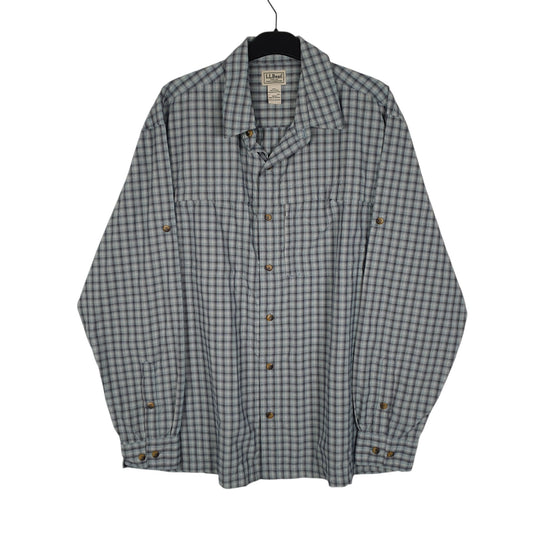 Mens Blue L.L.Bean Long Sleeve Shirt