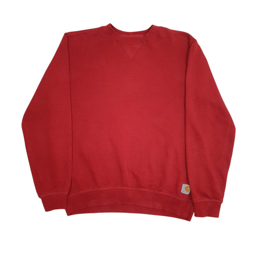Mens Red Carhartt Crewneck Jumper