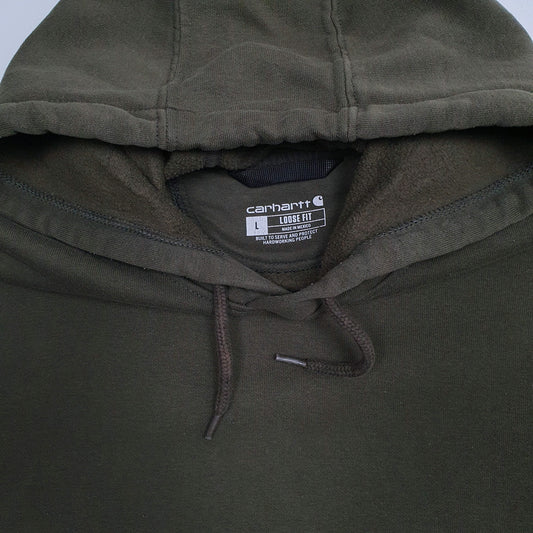 Mens Green Carhartt Hoodie Jumper