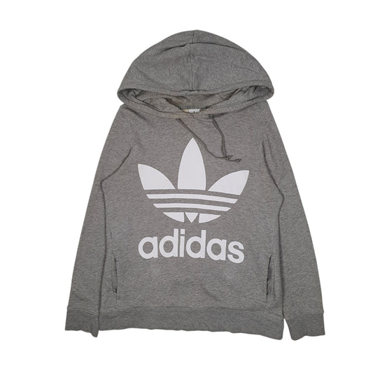 Womens Grey Adidas Hoodie Jumper