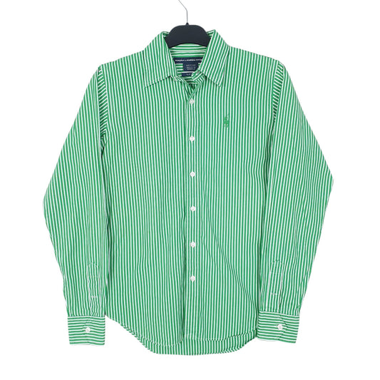 Womens Green Ralph Lauren Sport Long Sleeve Shirt