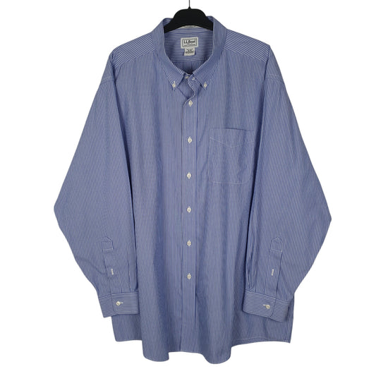 Mens Blue L.L.Bean Long Sleeve Shirt