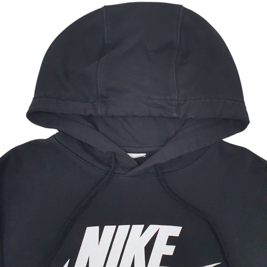 Mens Black Nike Spellout Hoodie Jumper