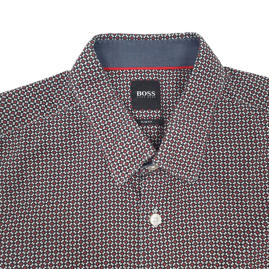 Mens Red Hugo Boss Shirt