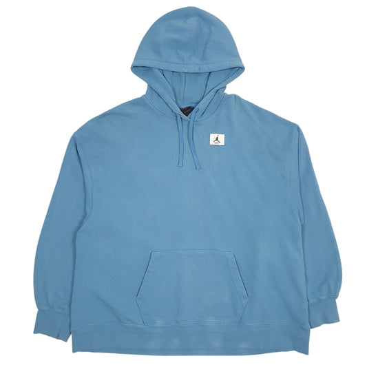 Mens Blue Nike Oversized Air Jordan Hoodie Jumper