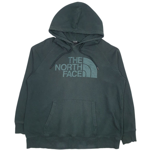 Womens Green The North Face Spellout Hoodie Jumper