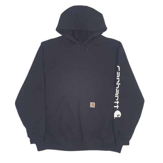 Mens Black Carhartt Hoodie Jumper
