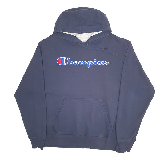 Mens Navy Champion Hoodie Jumper