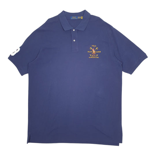 Mens Navy Polo Ralph Lauren Short Sleeve Polo Shirt