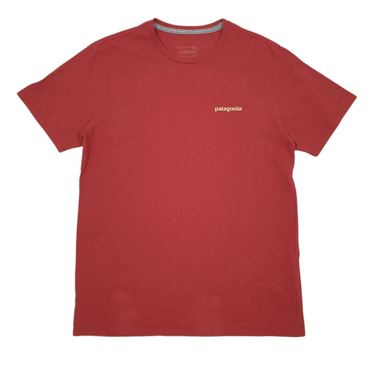 Mens Red Patagonia Short Sleeve T Shirt