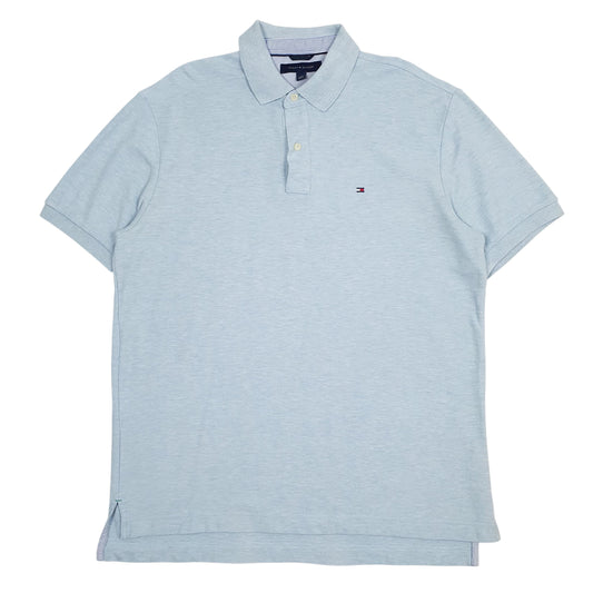 Mens Blue Tommy Hilfiger Short Sleeve Polo Shirt