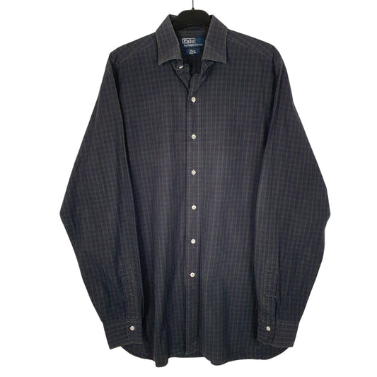 Mens Navy Polo Ralph Lauren Regent Long Sleeve Shirt