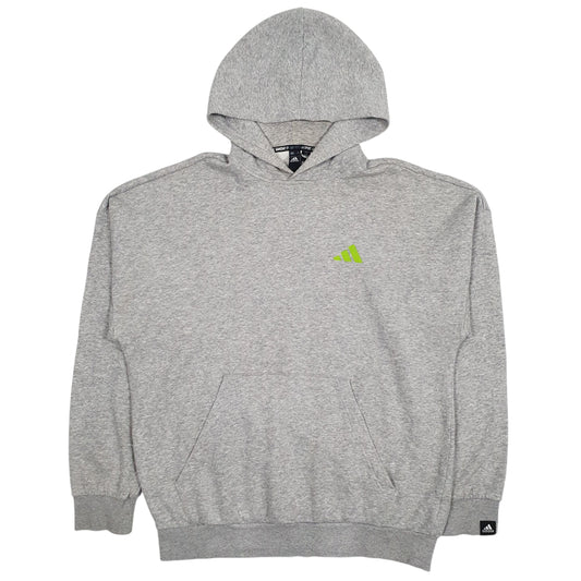 Mens Grey Adidas Hoodie Jumper