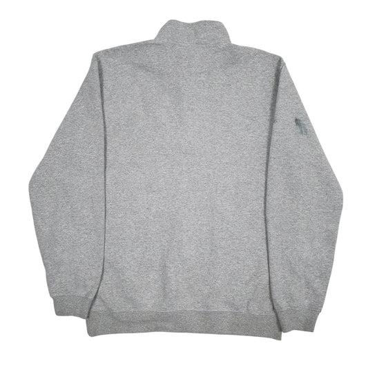 Mens Grey Carhartt Quarter Zip Jumper