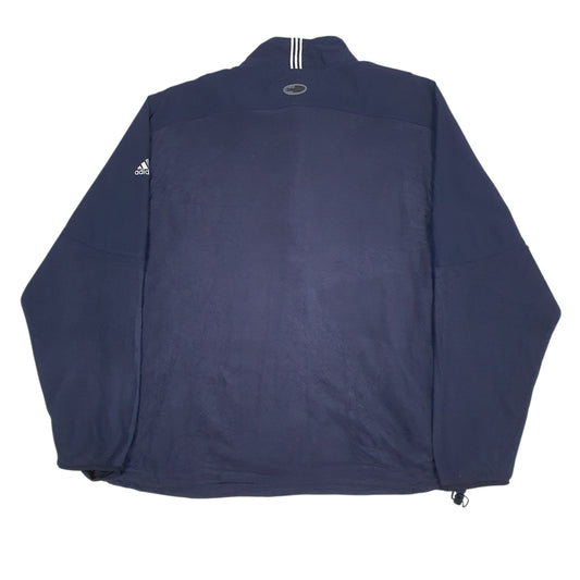 Mens Navy Adidas Clima Proof Quarter Zip Jumper