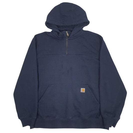 Mens Navy Carhartt Hoodie Jumper