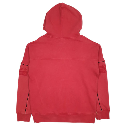 Mens Red Adidas Hoodie Jumper