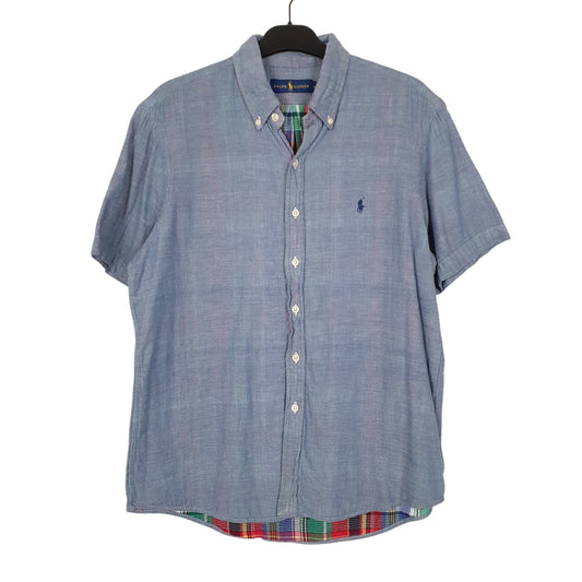 Mens Blue Ralph Lauren Short Sleeve Shirt