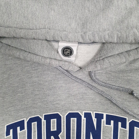 Mens Grey NHL Toronto Mapleleafs Hockey Hoodie Jumper