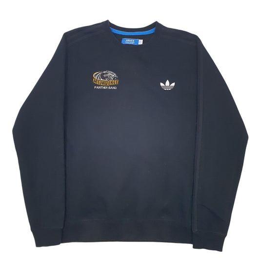 Mens Black Adidas Milwaukee Panther Band Crewneck Jumper