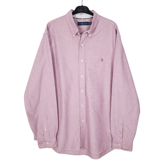 Mens Pink Ralph Lauren Long Sleeve Shirt