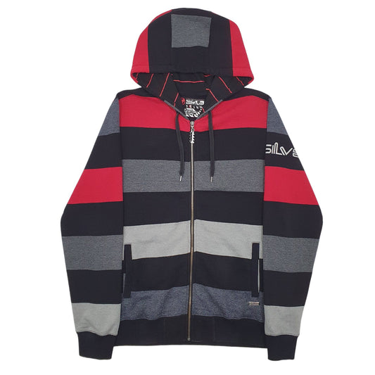 Mens Grey Quicksilver Full Zip Jumper