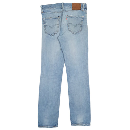 Mens Blue Levis Distressed Jeans