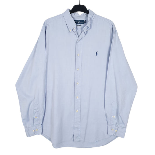 Mens Blue Ralph Lauren Long Sleeve Shirt