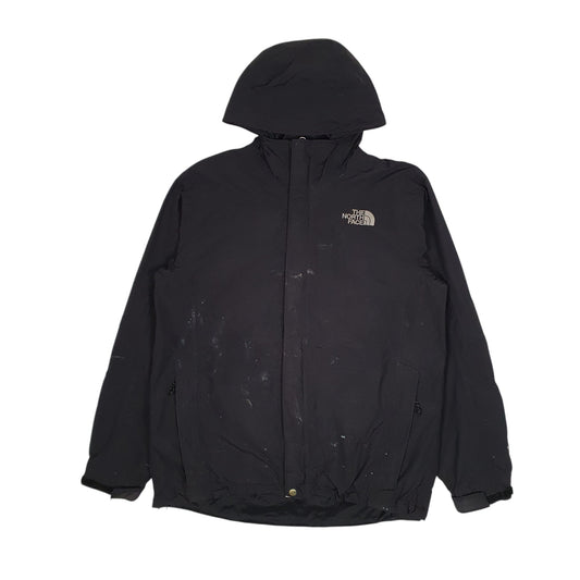 Mens Black The North Face Hyvent Crewneck Coat
