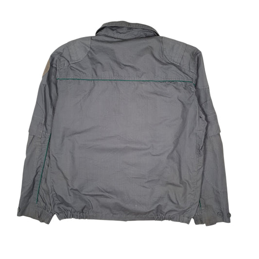 Mens Grey Corpo Forestale Dello Stato Italian Military Ripstop Coat