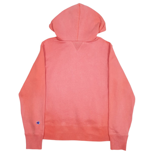 Mens Pink Champion Spellout Hoodie Jumper