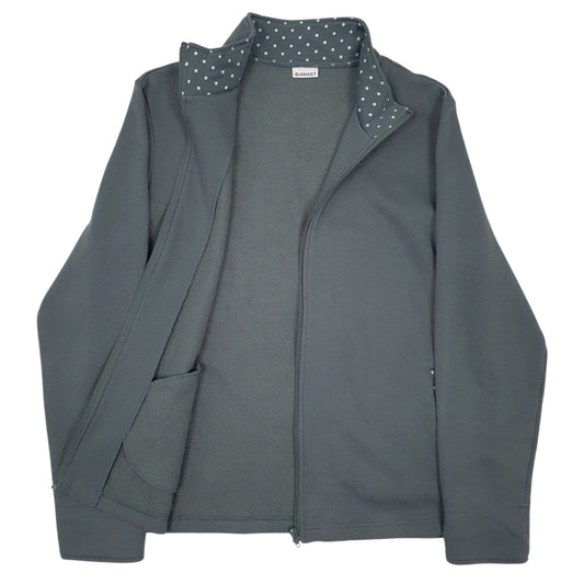 Womens Grey Damart Full Zip Jumper