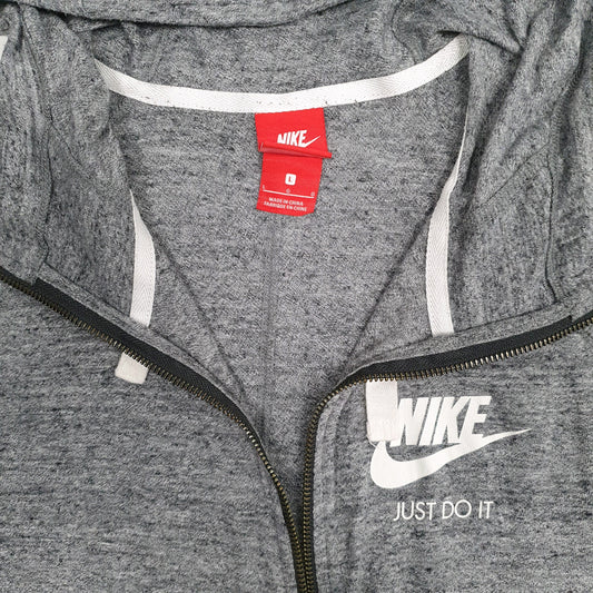 Womens Grey Nike Hoodie Lightweight Full Zip Jumper