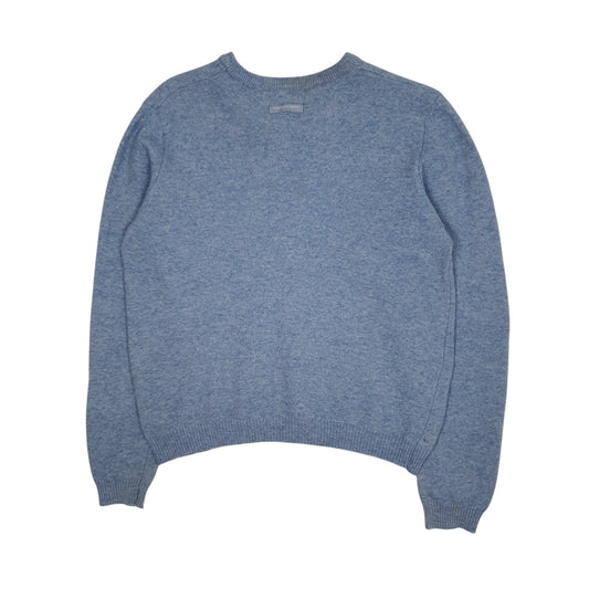 Womens Blue Burberry Crewneck Jumper