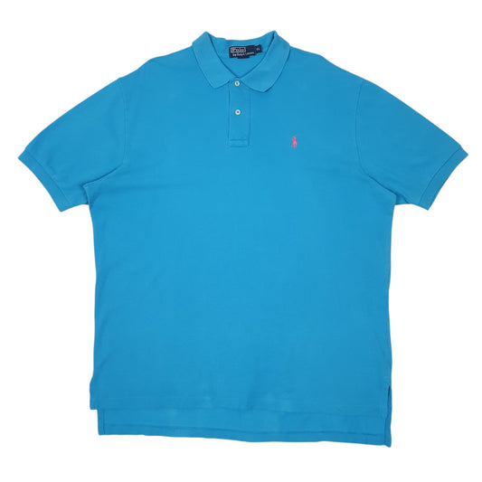 Mens Blue Polo Ralph Lauren Short Sleeve Polo Shirt