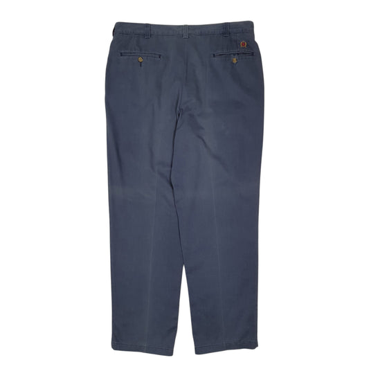 Mens Navy Tommy Hilfiger Vintage 2000s Double Pleated Trousers