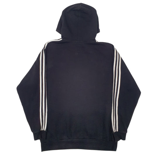 Mens Black Adidas Quarter Zip Hoodie Jumper