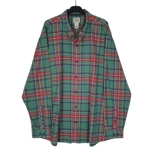 Mens Green L.L.Bean Long Sleeve Shirt