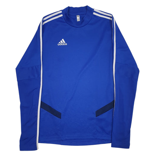 Mens Blue Adidas Climacool Crewneck Jumper