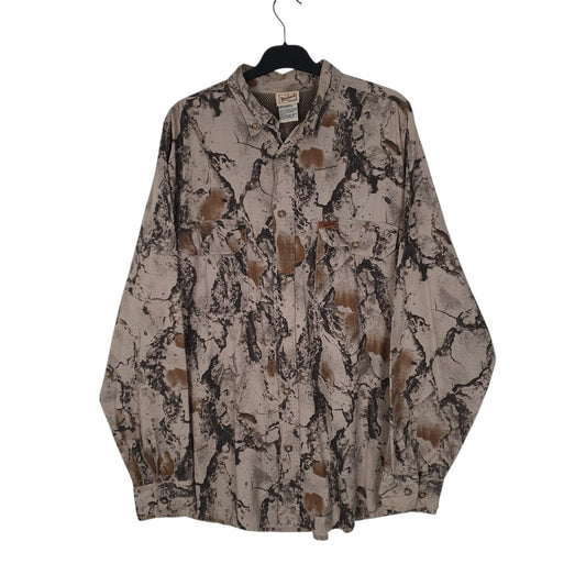 Mens Grey Woolrich Hunting Walking Realtree Long Sleeve Shirt