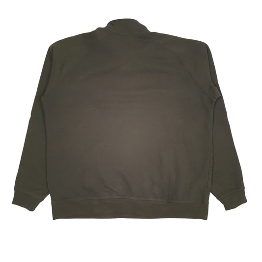 Mens Green Carhartt General Electric Quarter Zip Jumper