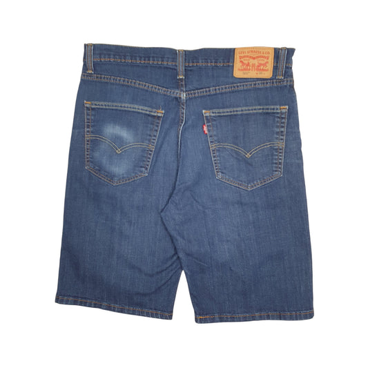 Mens Blue Levis 569 Stretch Shorts
