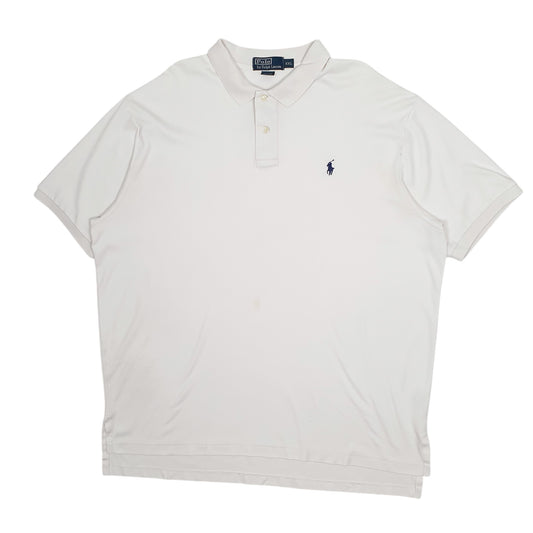 Mens White Polo Ralph Lauren Short Sleeve Polo Shirt