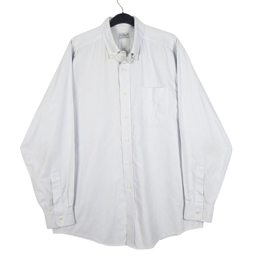 Mens Blue L.L.Bean Long Sleeve Shirt