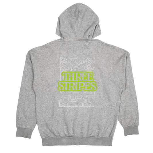 Mens Grey Adidas Hoodie Jumper