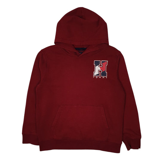 Mens Red Tommy Hilfiger Hoodie Jumper