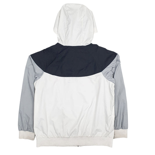 Womens White Nike Crewneck Coat