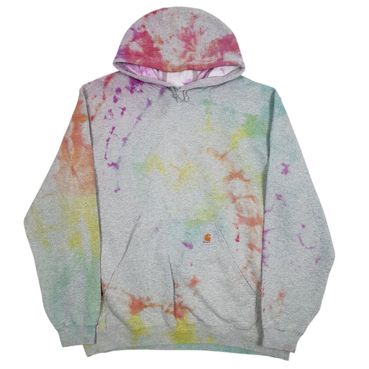 Mens Grey Carhartt Hoodie Jumper