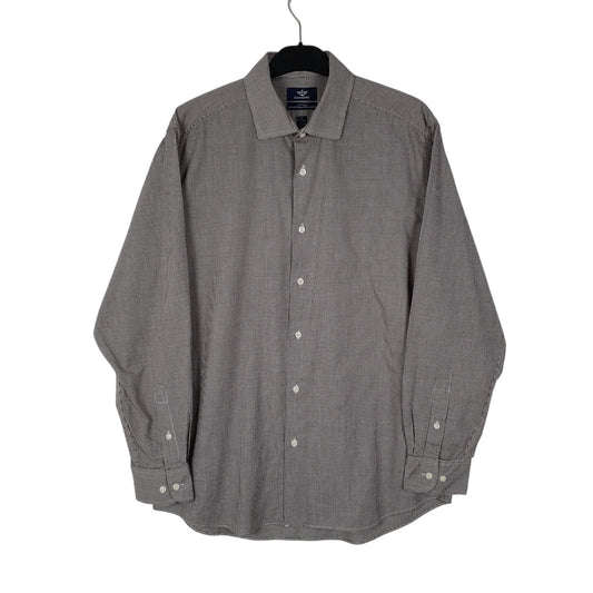 Mens Brown Dockers Long Sleeve Shirt