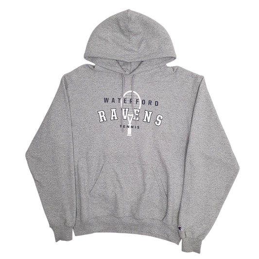 Mens Grey Champion Tennis Hoodie Jumper